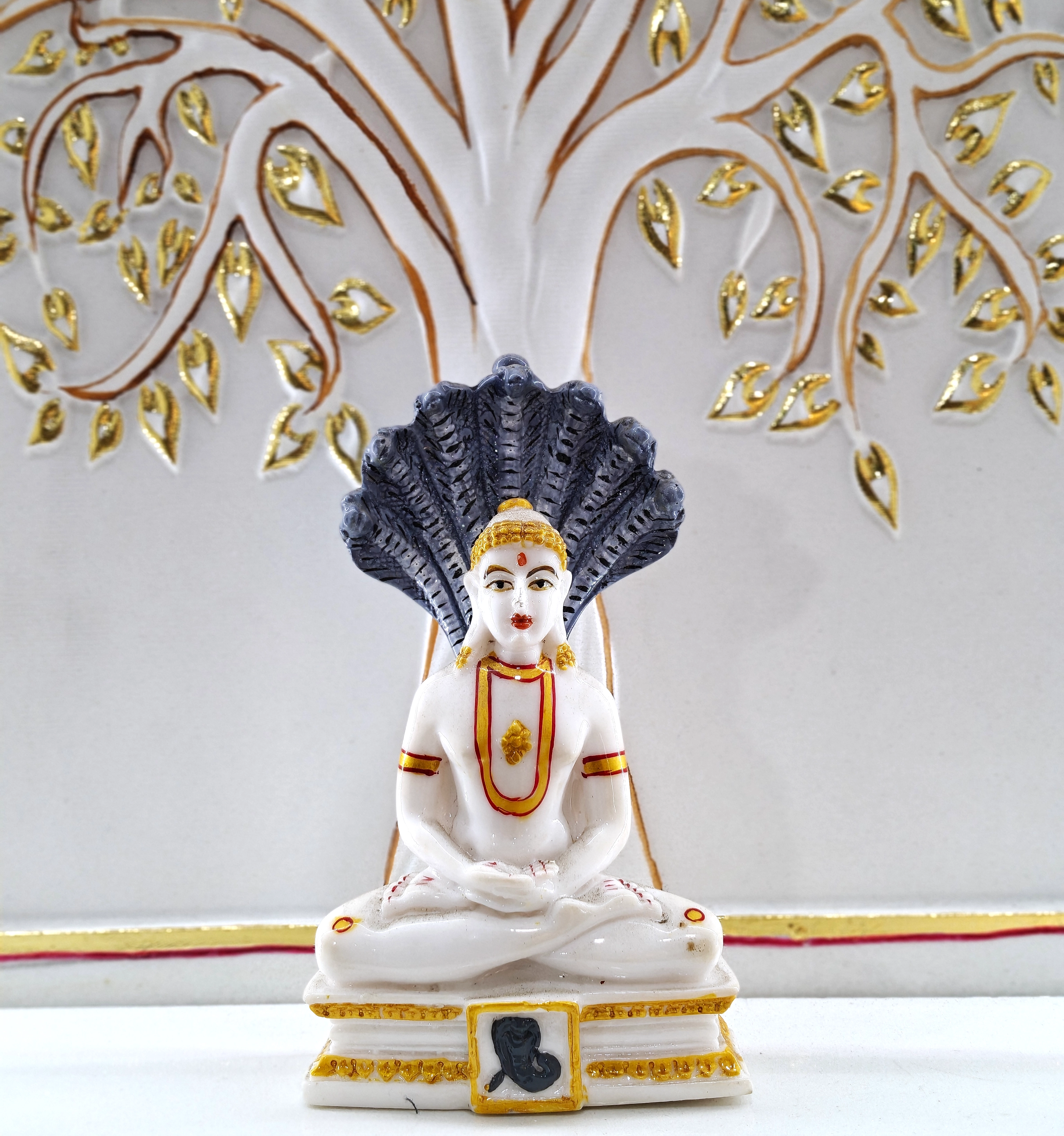 Jain Tirthankar sculpture with detailed craftsmanship